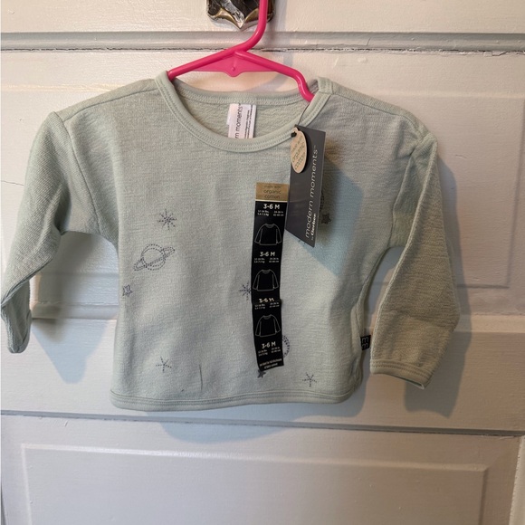 Gerber Other - Gerber Mint Green Long-Sleeve Tee with Space Motif
